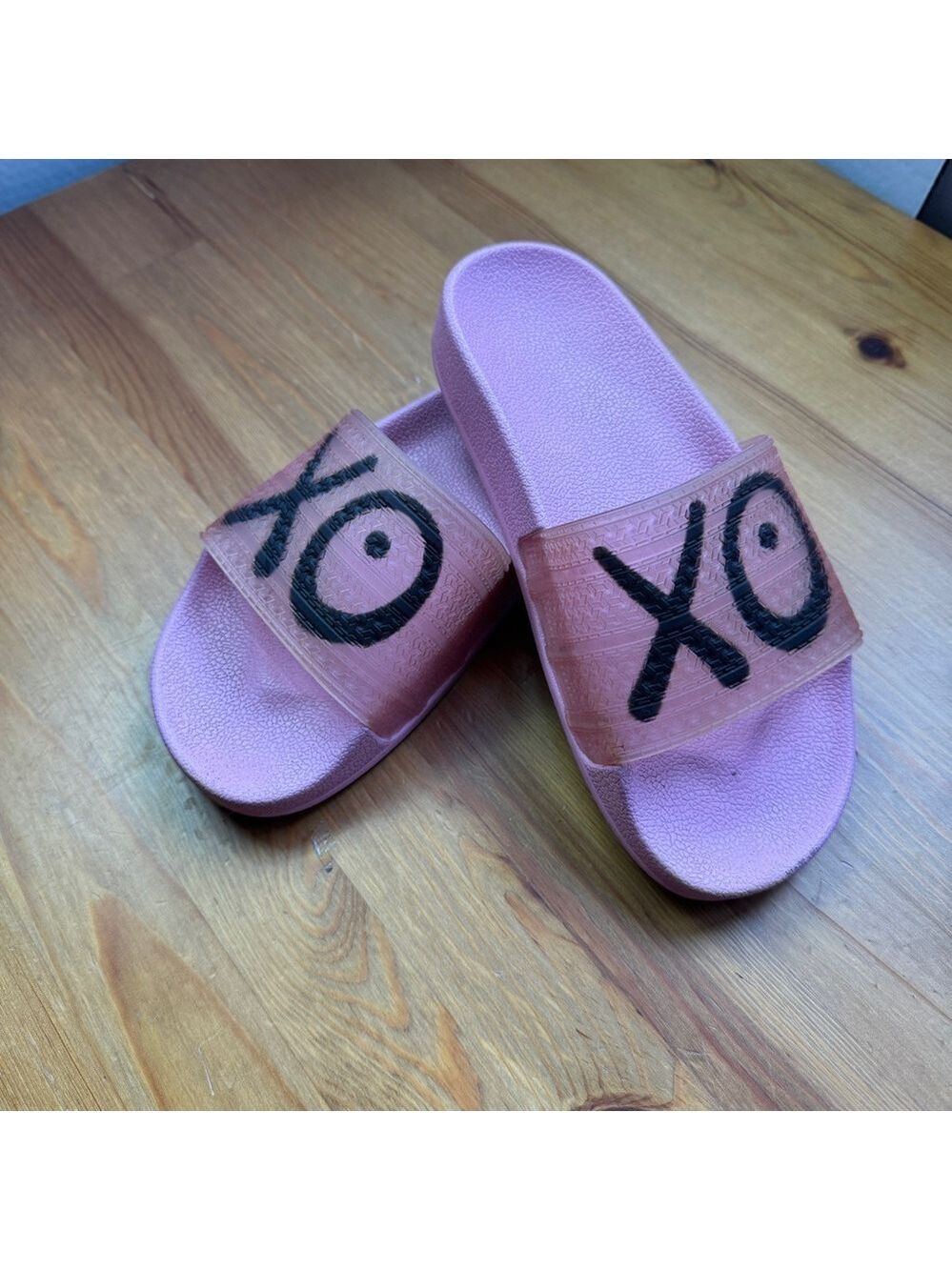 Adidas XOXO slides pink size 3